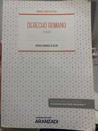 Derecho Romano (Papel + e-book)