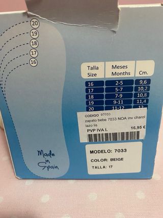 Zapatos bebé 17 marca CUQUITOS