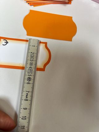 50 etiquetas para colgar productos