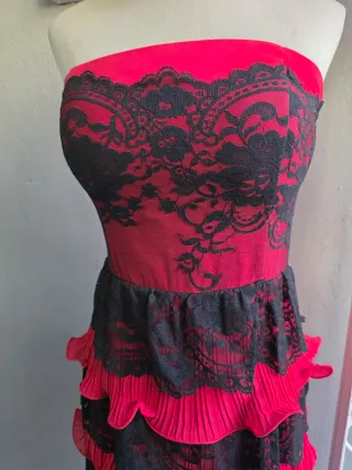 Vestido Largo Fiesta Flamenco Talla S