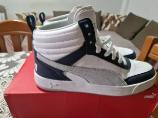 Sneakers Puma alte bianche, blu,grigie