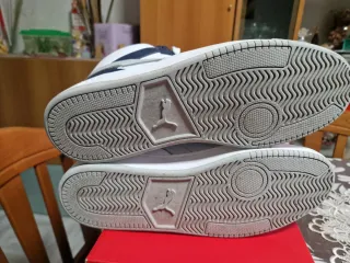 Sneakers Puma alte bianche, blu,grigie