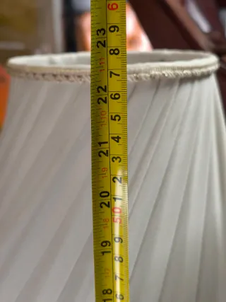 Lámpara de mesa porcelana y bronce