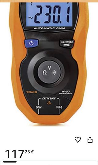 Multímetro HT FLASHMETER Automático y LINTERNA 35€