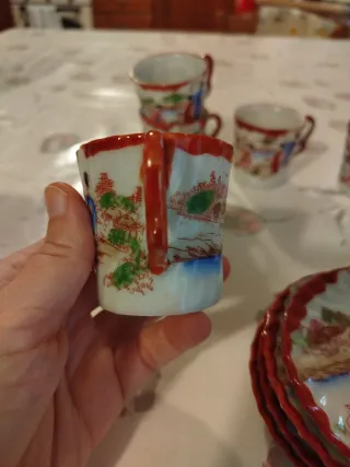 Set tazzine di porcellana giapponese