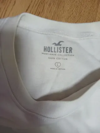 Camiseta Hollister Blanca Nudo GRATIS