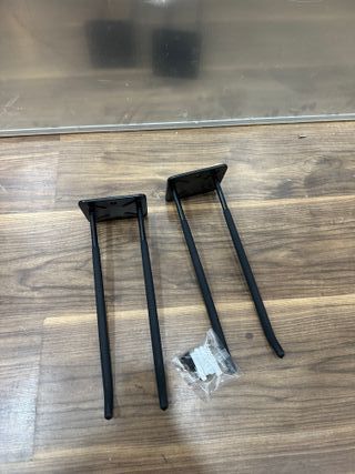 2 ganchos de garaje para cargas pesadas, color negro