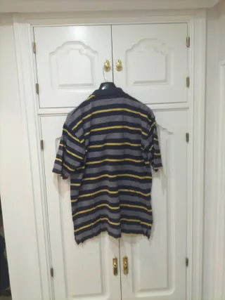 Polo Dustin Talla 6 Rayas Azul y Amarillo