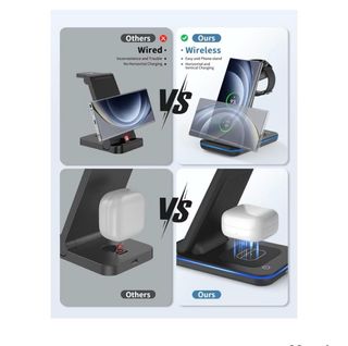 Cargador Inalámbrico 3 en 1 Samsung