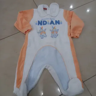 Lotto 4 pigiamini neonato 3/6 mesi