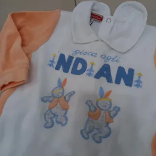 Lotto 4 pigiamini neonato 3/6 mesi