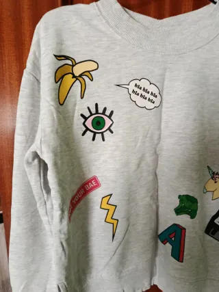 Lote 2 sudaderas: blanca y gris