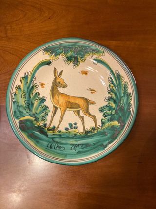 Plato cerámica artesanal Puente del Arzobispo