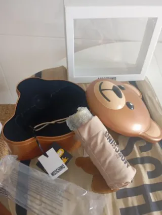 Paraguas Moschino Plegable Oso Caja
