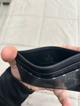 Porta carte Gucci nero monogram