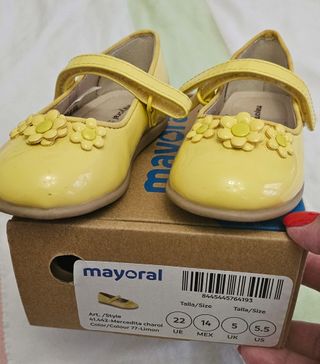 Vestido ceremonia niña flores T.36 + zapatos