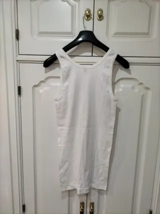 Camiseta de algodón blanca Talla XL