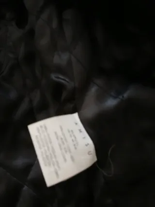 Chaqueta de piel, con pelo en el cuello