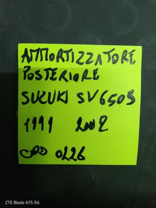 Ammortizzatore posteriore Suzuki SV 650 S 1999