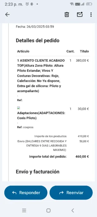 Asiento Zontes 703F customizado