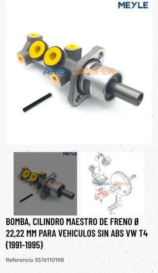 Bomba Freno MEYLE para VW ref. 357611019B