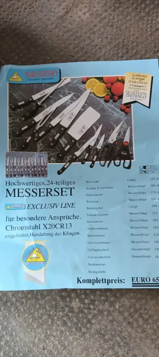 Set Coltelli Professionali senza Valigetta