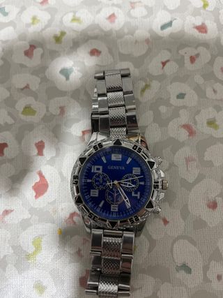 Reloj Geneva Azul y Plateado