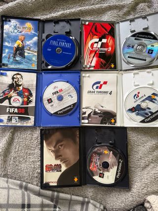 Lote 5 Videojuegos PS2 Pal portugues y otros