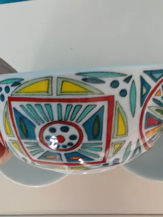 Set ciotole e zuccheriera in ceramica