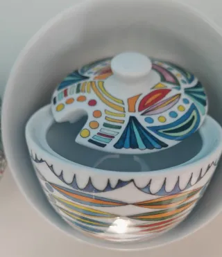 Set ciotole e zuccheriera in ceramica