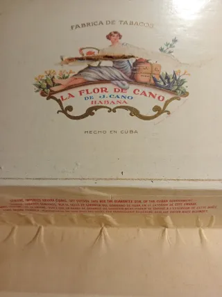 Antica Scatola di Sigari La Flor de Cano