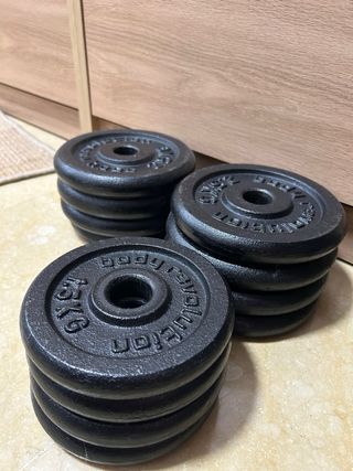 Conjunto Mancuernas Ajustables Cromadas