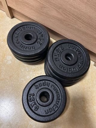 Conjunto Mancuernas Ajustables Cromadas