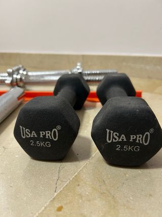 Conjunto Mancuernas Ajustables Cromadas