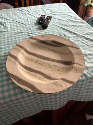 Plato decorativo ondas