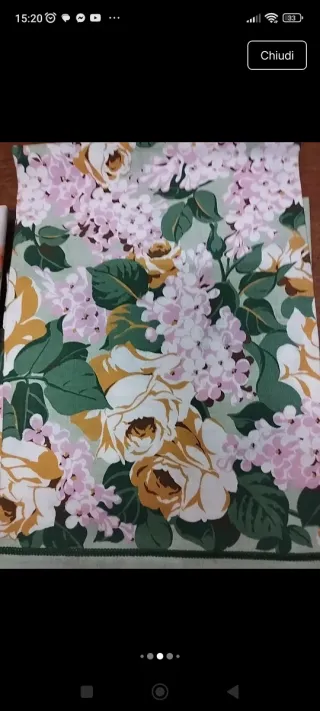 Federe cuscino cotone vintage floreale