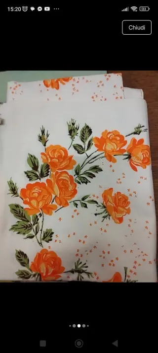 Federe cuscino cotone vintage floreale