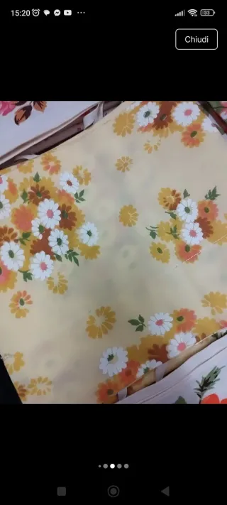 Federe cuscino cotone vintage floreale