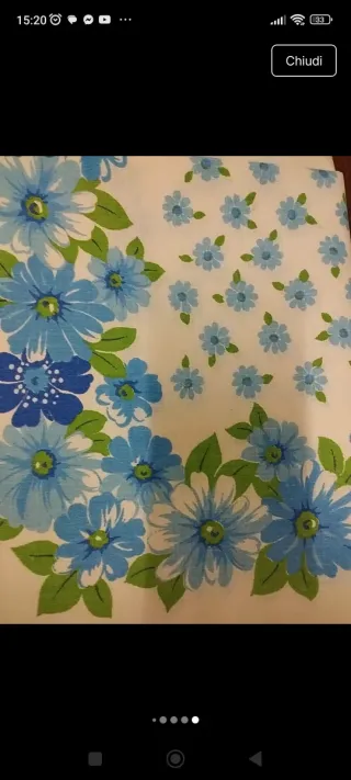 Federe cuscino cotone vintage floreale