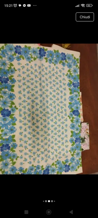 Federe cuscino cotone vintage floreale