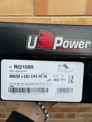 U-Power Denver - Scarpe Antinfortunistiche Tg. 40
