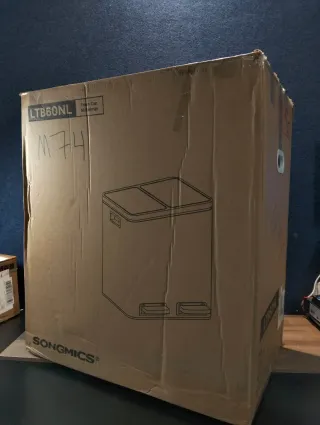 Papelera, Cubo de Basura Doble Songmics LTB60NL