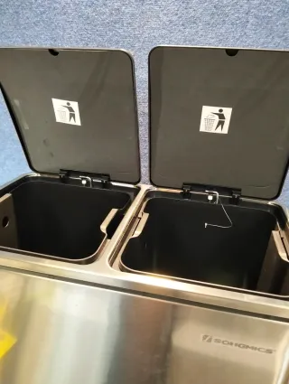 Papelera, Cubo de Basura Doble Songmics LTB60NL