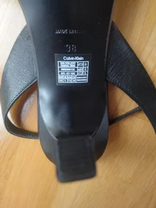 Sandalias Calvin Klein Negras Talla 38