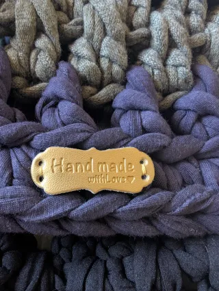 Alfombra redonda artesanal estilo Bohochic/Bohemio