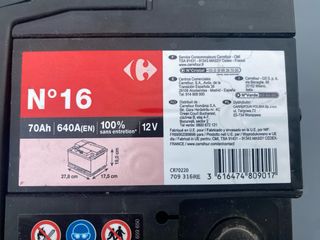 Batería Coche 70Ah 640A(EN) 12V