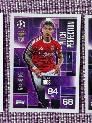 Lote 9 Cartas Topps Match Ataxx Extra especiales