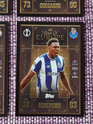 Lote 9 Cartas Topps Match Ataxx Extra especiales