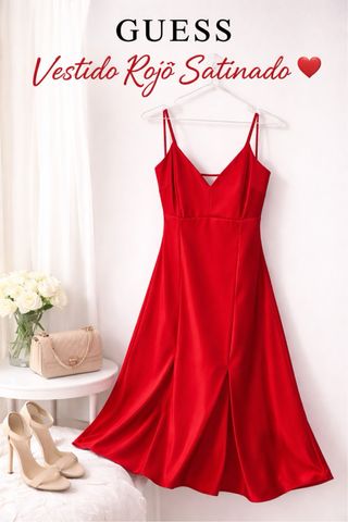 Vestido Guess Rojo Talla M