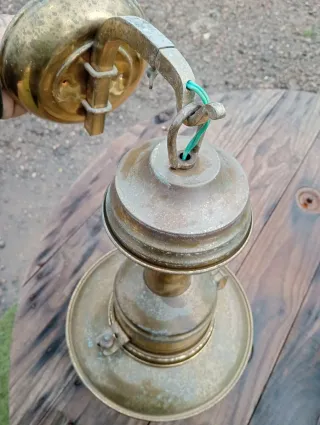 Lámpara de barco antigua Queen Mary